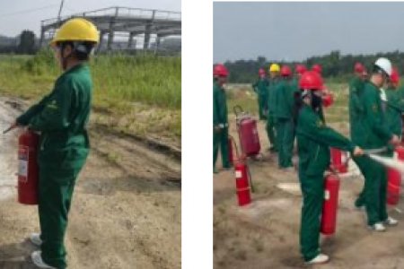 实操练兵防隐患 筑牢安全防火墙  —— 我司开展灭火器实操演练